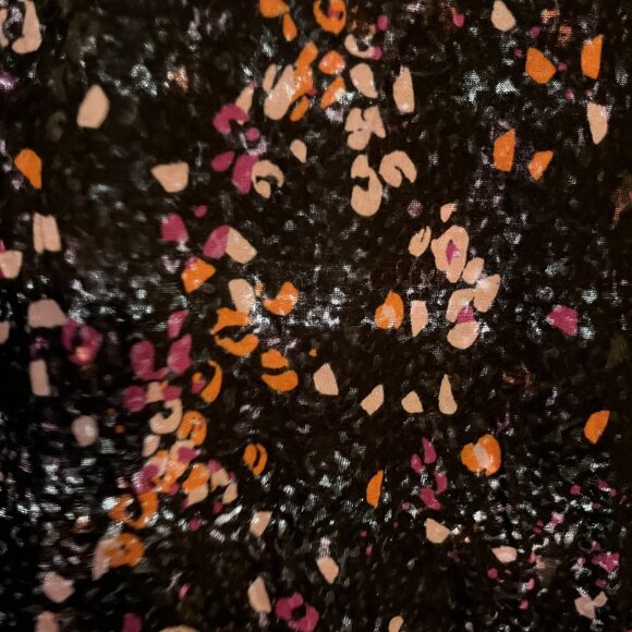 Good move Size Extra Large (XL) Women's Black Floral Print Short Sleeve T-Shirt - Picture 5 of 5